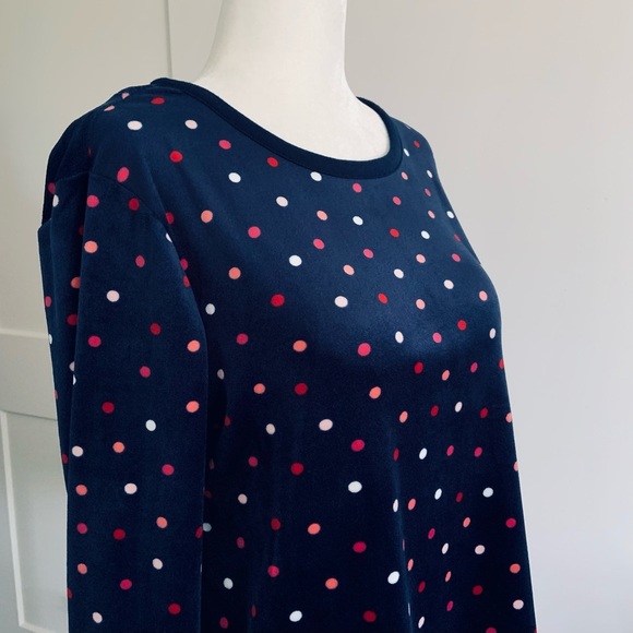 Kate Spade Polka dot loungewear top - Picture 3 of 11